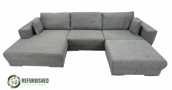 Refurbished 4-zits hoekbank grijs | 6 mnd garantie! - Image 2