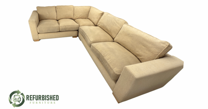Refurbished 6-zits hoekbank beige 6 mnd garantie! - Image 3