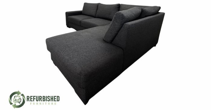 Refurbished 4-zits hoekbank zwart | 6 mnd garantie! - Image 3