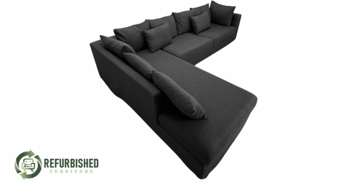 Refurbished 4-zits hoekbank zwart | 6 mnd garantie! - Image 4