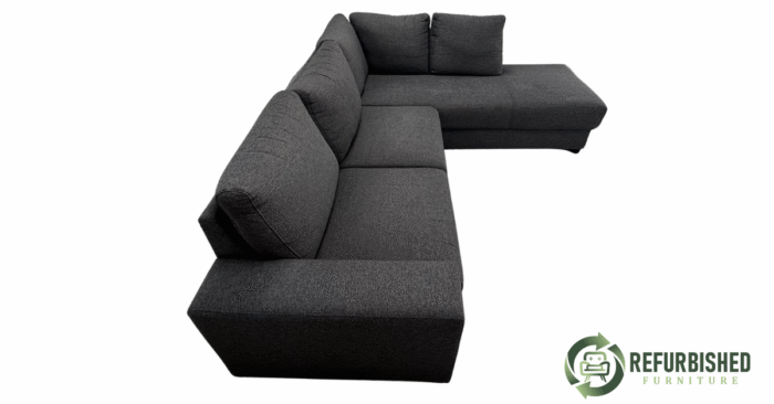 Refurbished 4-zits hoekbank zwart | 6 mnd garantie! - Image 5