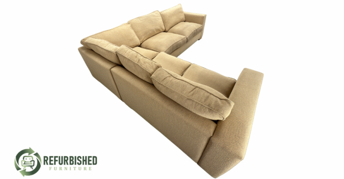Refurbished 6-zits hoekbank beige 6 mnd garantie! - Image 5