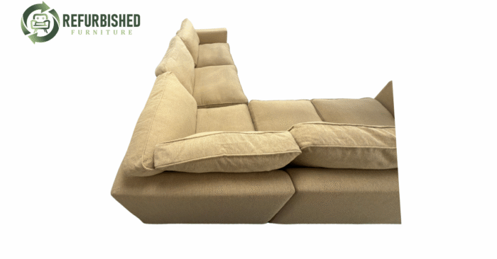 Refurbished 6-zits hoekbank beige 6 mnd garantie! - Image 6