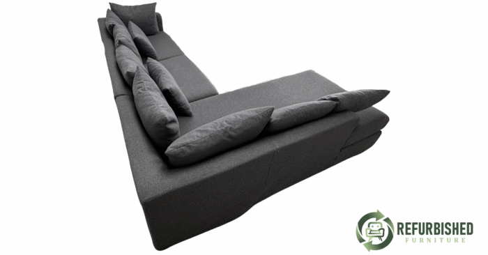 Refurbished 4-zits hoekbank zwart | 6 mnd garantie! - Image 7