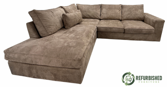 Refurbished 5-zits hoekbank beige 6 mnd garantie! - Image 7
