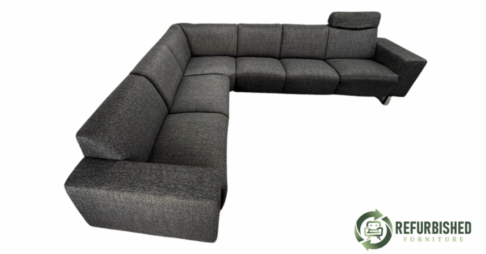Refurbished 6-zits hoekbank donkergrijs 6 mnd garantie! - Image 10