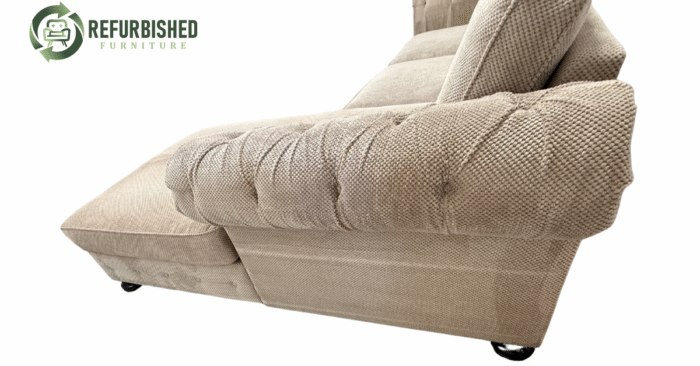 Refurbished 5-zits hoekbank beige 6 mnd garantie! - Image 8