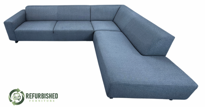 Refurbished gemeleerde 5-zits hoekbank 6 mnd garantie! - Image 2