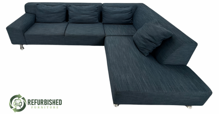 Refurbished 4-zits blauw gemêleerd | 6 mnd garantie! - Image 2