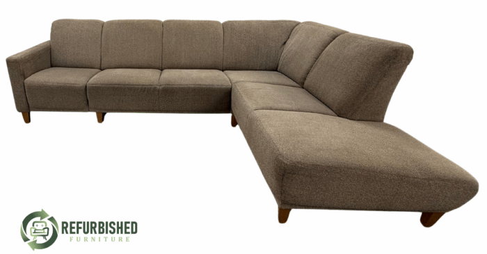 Refurbished 5-zits hoekbank beige 6 mnd garantie! - Image 2