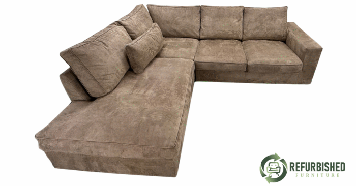 Refurbished 5-zits hoekbank beige 6 mnd garantie! - Image 2