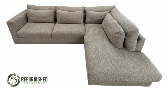 Refurbished 4-zits hoekbank beige 6 mnd garantie! - Image 2
