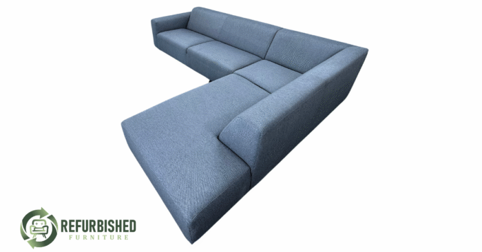 Refurbished gemeleerde 5-zits hoekbank 6 mnd garantie! - Image 3