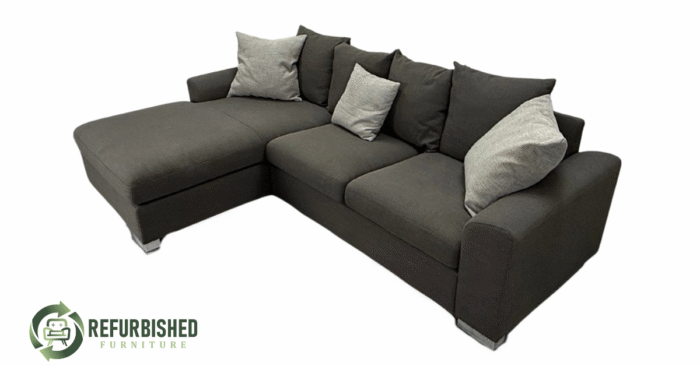 Refurbished 4-zits hoekbank Antraciet 6 mnd garantie! - Image 3