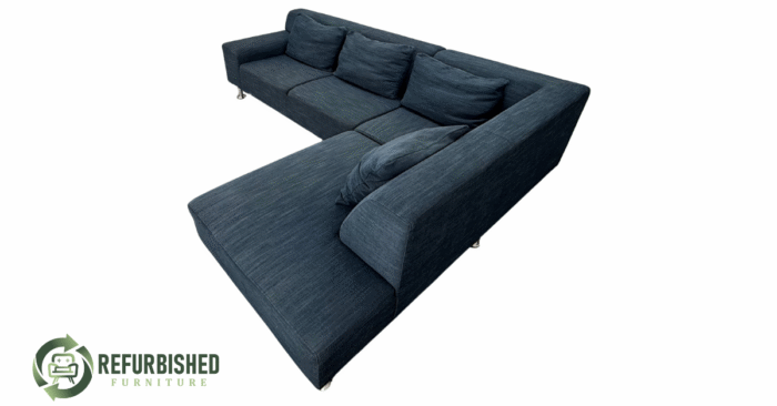 Refurbished 4-zits blauw gemêleerd | 6 mnd garantie! - Image 3