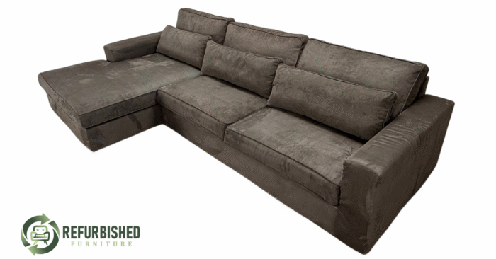 Refurbished 4-zits hoekbank groen 6 mnd garantie! - Image 3