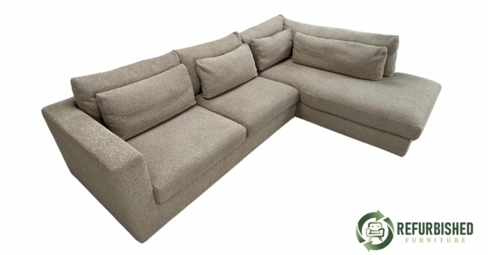 Refurbished 4-zits hoekbank beige 6 mnd garantie! - Image 3