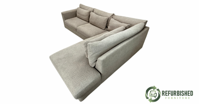 Refurbished 4-zits hoekbank beige 6 mnd garantie! - Image 4