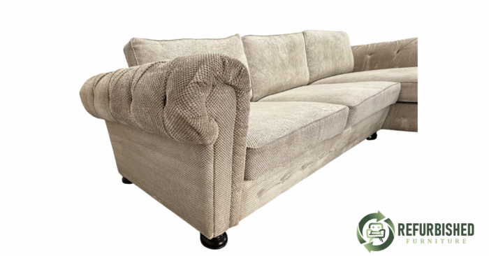 Refurbished 5-zits hoekbank beige 6 mnd garantie! - Image 6