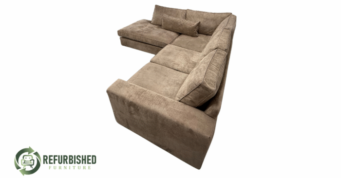 Refurbished 5-zits hoekbank beige 6 mnd garantie! - Image 6