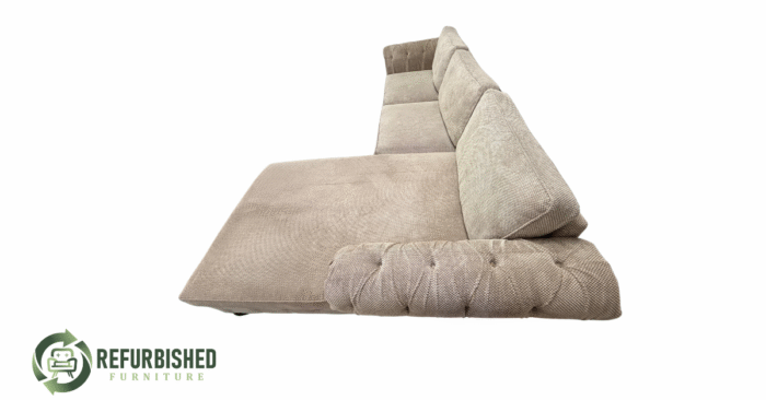 Refurbished 5-zits hoekbank beige 6 mnd garantie! - Image 7