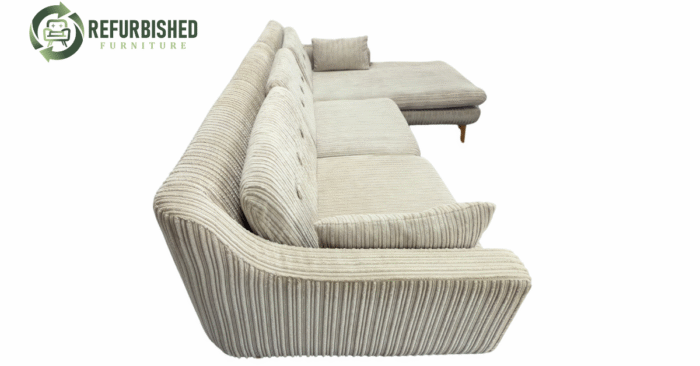 Refurbished 4-zits hoekbank beige 6 mnd garantie! - Image 5